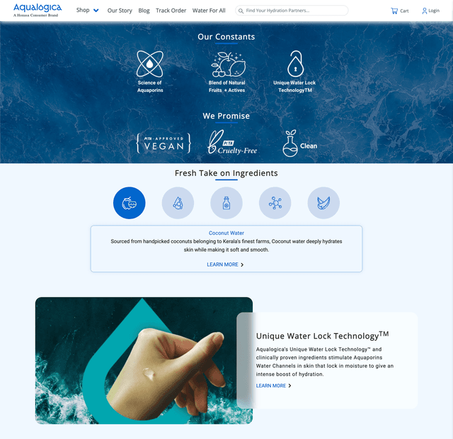 Aqualogica Website